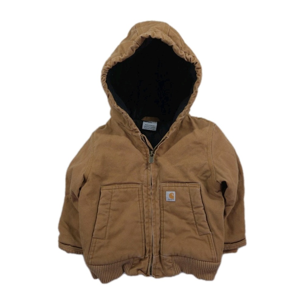 Carhartt Jacket Size 24M Chore Duck Canvas Work Hooded‎